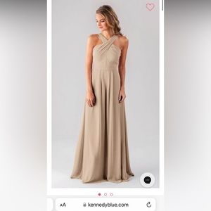 Kennedy Blue Elena Bridesmaid Dress - size 6, color “Latte”